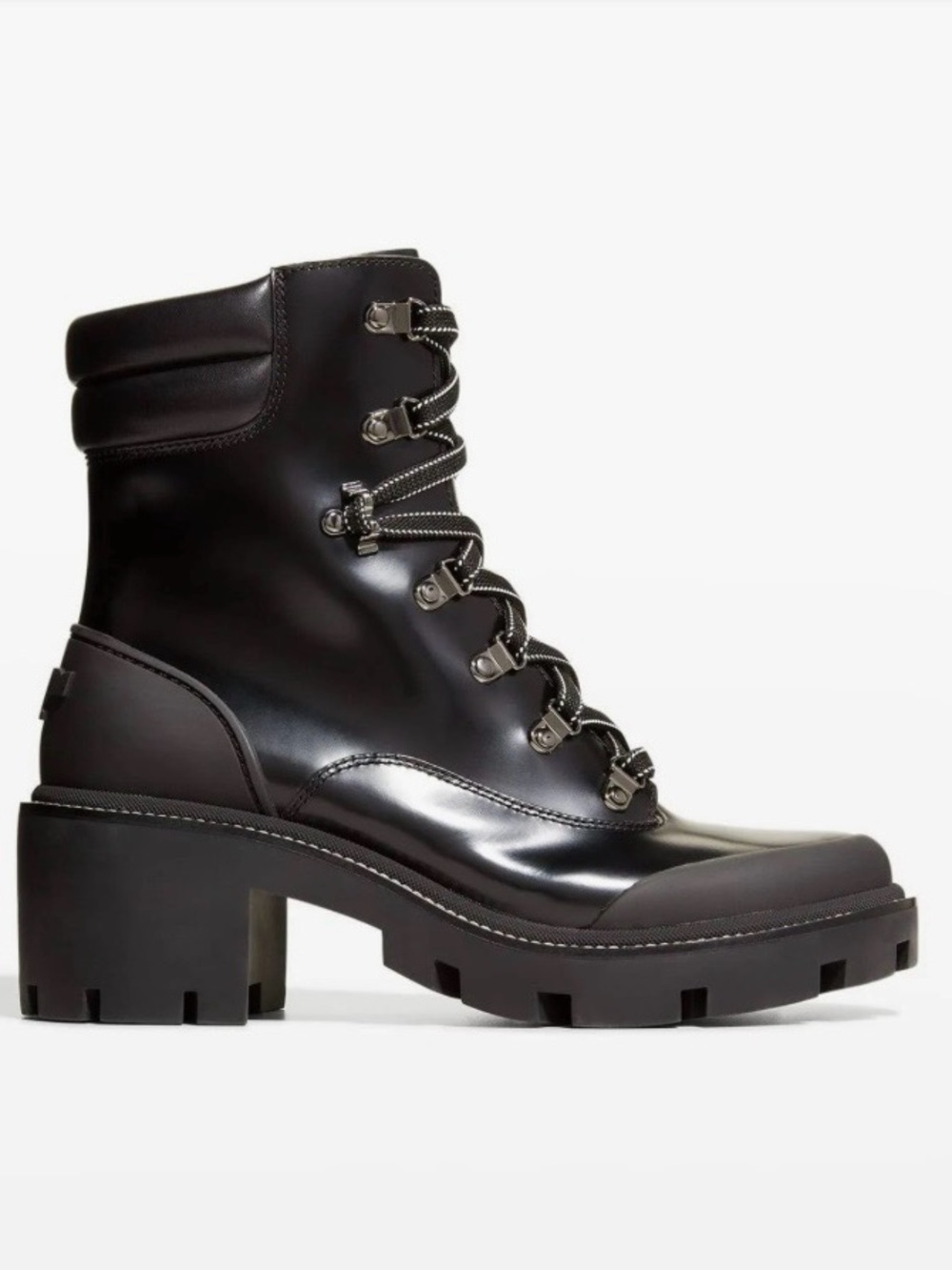 Tory Burch Miller Lug Hiking Boot Black 5